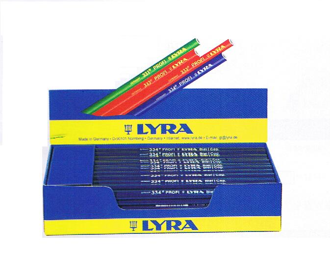 Crayon de charpentier - Bois humide - Lg 24 cm - Boite de 100