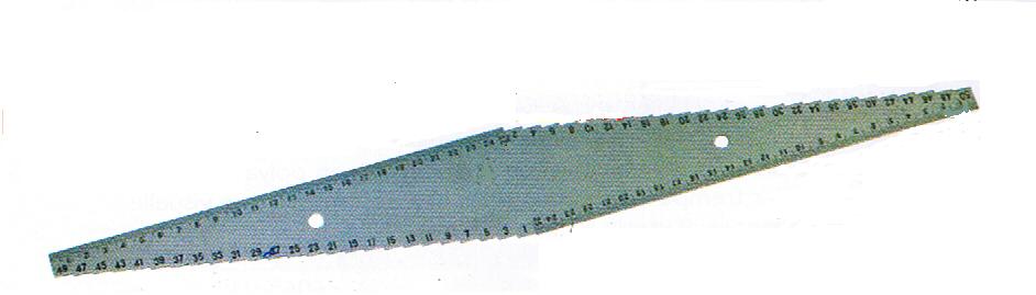 Rgle de toupilleur Aluminium - marquage 2 faces - 250 mm